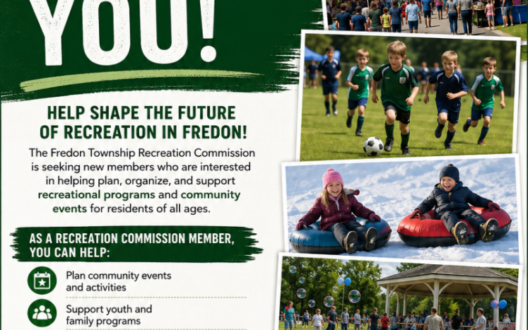 Shape the Future of Our Parks: Join the Fredon Township Recreation Commission