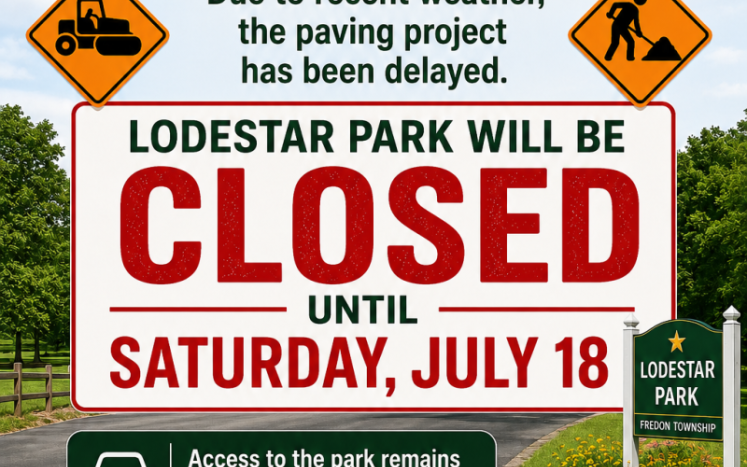 UPDATE Lodestar Park CLOSED to traffic until Saturday July 18th